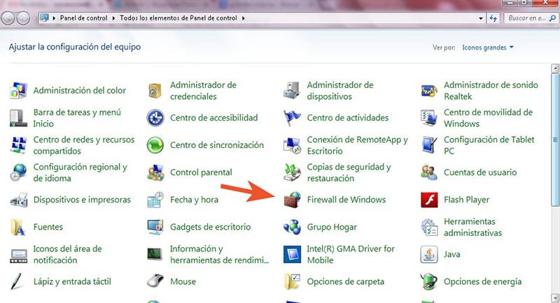 Firewall de Windows